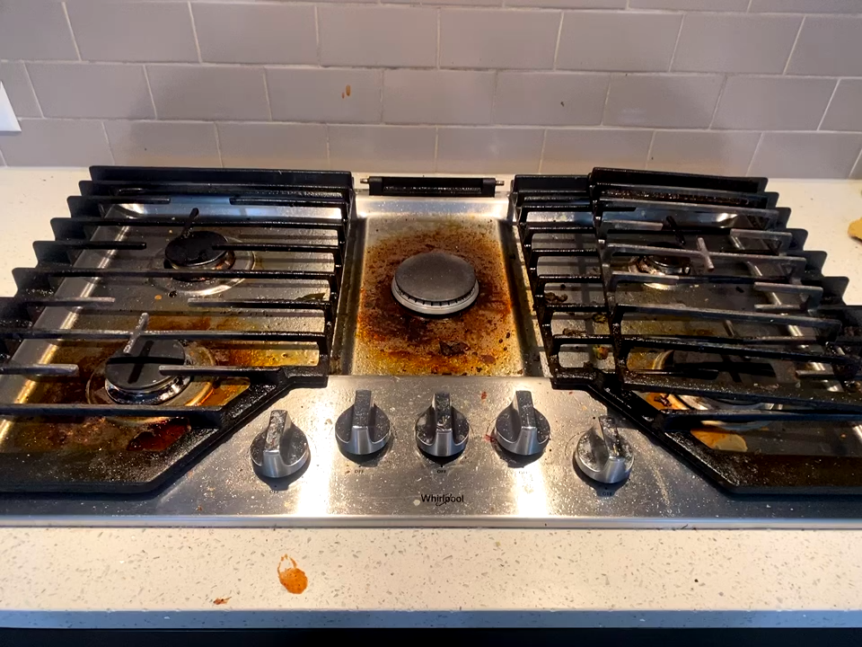 Kitchen cleaning before